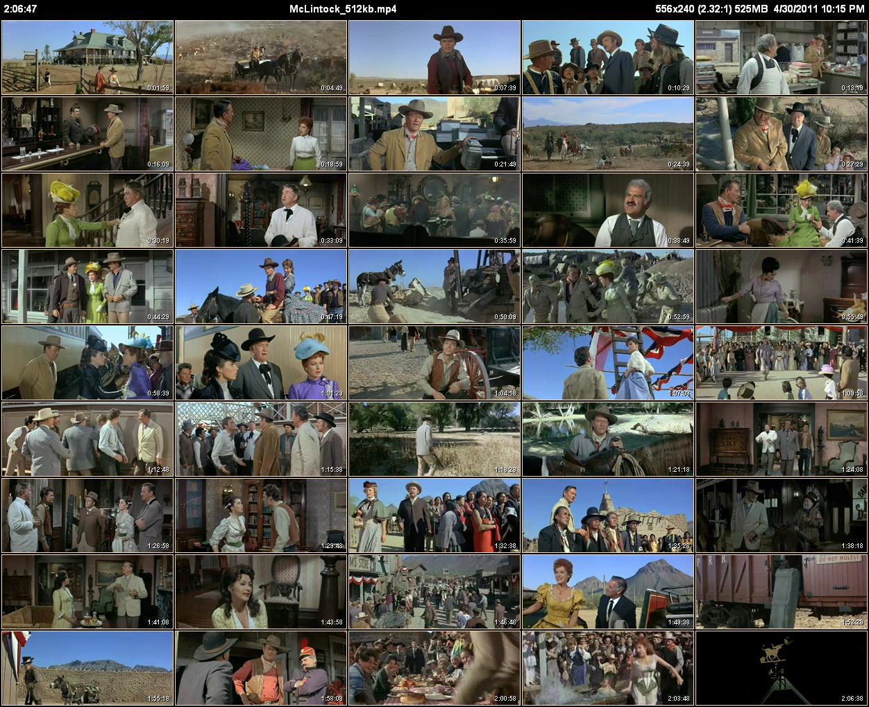 McLintock_512kb.mp4 9 Row Overview Thumbnail Page